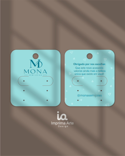 3 pares mona semi joias